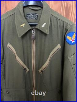 WWII US ARMY AIR FORCE USAAF TYPE L-1 FLYING LIGHT GABARDINE FLIGHT SUIT Small R
