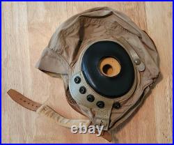 WWII US ARMY AIR FORCES AN-H-15 Zip-A-Bag Corp. Aviator's Summer Helmet, Sz. M