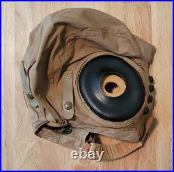 WWII US ARMY AIR FORCES AN-H-15 Zip-A-Bag Corp. Aviator's Summer Helmet, Sz. M