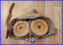 WWII US ARMY AIR FORCES AN-H-15 Zip-A-Bag Corp. Aviator's Summer Helmet, Sz. M