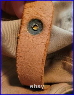 WWII US ARMY AIR FORCES AN-H-15 Zip-A-Bag Corp. Aviator's Summer Helmet, Sz. M