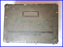 WWII US ARMY AIR FORCES Camera Gun Sight Aiming Point Storage Case With Lenses +