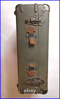 WWII US ARMY AIR FORCES Camera Gun Sight Aiming Point Storage Case With Lenses +