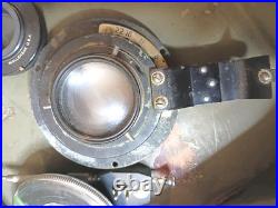 WWII US ARMY AIR FORCES Camera Gun Sight Aiming Point Storage Case With Lenses +