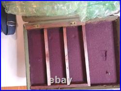 WWII US ARMY AIR FORCES Camera Gun Sight Aiming Point Storage Case With Lenses +