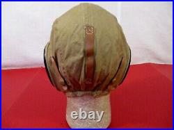 WWII US Air Force AAF Type AN-H-15 Summer Flying Helmet Large RARE XLNT 3