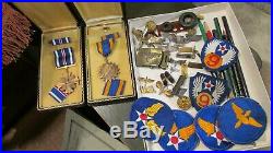 WWII US Army 9th Air Force Fighter Pilot POW Uniform Grouping Medal Jacket Patch