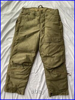 WWII US Army Air Corp A-8 Flying Pants Quilted Size 38