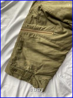 WWII US Army Air Corp A-8 Flying Pants Quilted Size 38