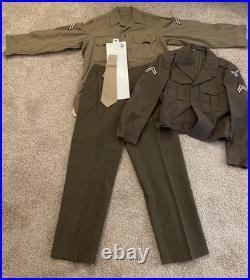 WWII US Army Air Corp Named Pilot Uniform Group 12 WithPatches