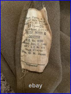 WWII US Army Air Corp Named Pilot Uniform Group 12 WithPatches