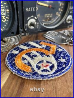 WWII US Army Air Corps 5th Air Force Patch 1940 Authentic