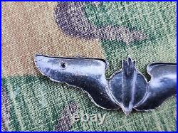 WWII US Army Air Corps Air Force Sterling Silver Bomber Wings 3 Inch