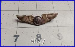 WWII US Army Air Corps Force Air Crew Silver 2 Inch Wings British Made