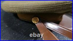 WWII US Army Air Corps Force Officer Crusher Hat Visor by Knox