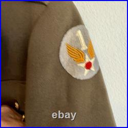 WWII US Army Air Corps Officer Pilot Uniform Named Felt Patch 1st Air Force