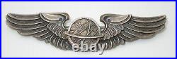 WWII US Army Air Force 3 BALFOUR Sterling Navigator Wings Pin Back