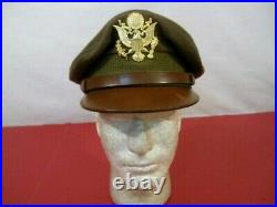 WWII US Army Air Force AAF Officer's Crusher Cap or Hat Size 6 7/8 Original #2