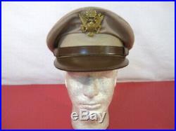WWII US Army Air Force AAF Officer's Crusher Cap or Hat Size 7 Original NICE