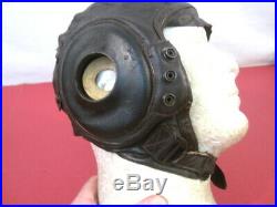 WWII US Army Air Force AAF Type A-11 Leather Pilot Flying Helmet Large 1944 1