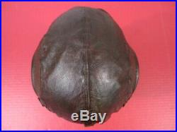 WWII US Army Air Force AAF Type A-11 Leather Pilot Flying Helmet Sz Large 1944