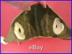 WWII US Army Air Force AAF Type A-9 Flying Helmet Wired withGoggles LG 1942 XLNT