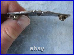 WWII US Army Air Force Air Gunner Wings Large 3 Jacket Insignia Sterling Marked