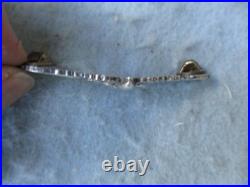 WWII US Army Air Force Air Gunner Wings Large 3 Jacket Insignia Sterling Marked
