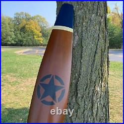 WWII US Army Air Force Airplane Propeller Replica Wooden Prop with Star Emblem