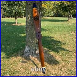 WWII US Army Air Force Airplane Propeller Replica Wooden Prop with Star Emblem