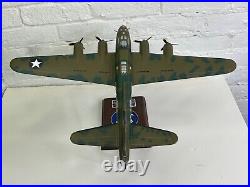 WWII US Army Air Force Boeing B-17F Flying Fortress Wood Desk Display