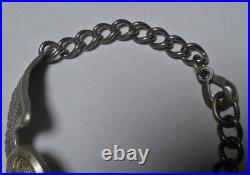 WWII US Army Air Force Crew Wings Ludlow London Sweetheart Bracelet Trench Art