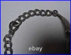WWII US Army Air Force Crew Wings Ludlow London Sweetheart Bracelet Trench Art
