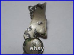 WWII US Army Air Force Crew Wings Ludlow London Sweetheart Bracelet Trench Art