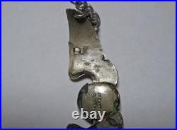 WWII US Army Air Force Crew Wings Ludlow London Sweetheart Bracelet Trench Art