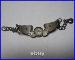 WWII US Army Air Force Crew Wings Ludlow London Sweetheart Bracelet Trench Art