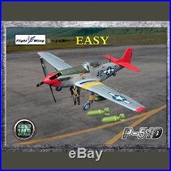 WWII US Army Air Force EASY Flight Wing 1/18 P51 MUSTANG Fighter Plane Model