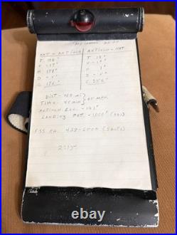 WWII US Army Air Force Fighter Pilot Clipboard Kneeboard Flight Log Light Cover