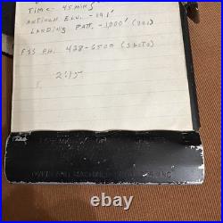WWII US Army Air Force Fighter Pilot Clipboard Kneeboard Flight Log Light Cover