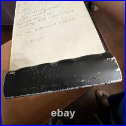 WWII US Army Air Force Fighter Pilot Clipboard Kneeboard Flight Log Light Cover