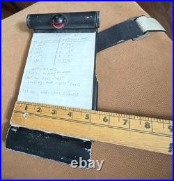 WWII US Army Air Force Fighter Pilot Clipboard Kneeboard Flight Log Light Cover
