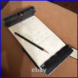 WWII US Army Air Force Fighter Pilot Clipboard Kneeboard Flight Log Light Cover