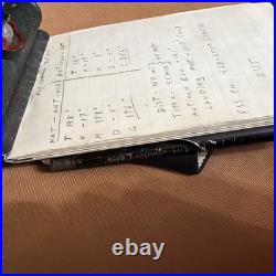 WWII US Army Air Force Fighter Pilot Clipboard Kneeboard Flight Log Light Cover