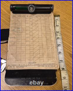 WWII US Army Air Force Fighter Pilot Clipboard and Flight Log Built in Light WOW