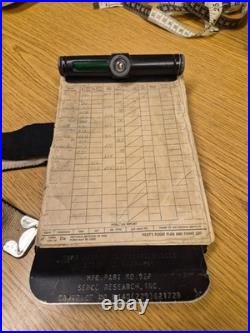 WWII US Army Air Force Fighter Pilot Clipboard and Flight Log Built in Light WOW