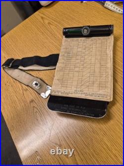 WWII US Army Air Force Fighter Pilot Clipboard and Flight Log Built in Light WOW
