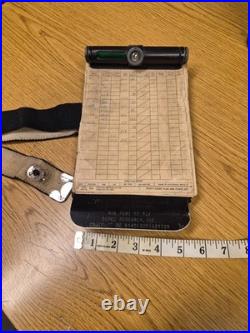 WWII US Army Air Force Fighter Pilot Clipboard and Flight Log Built in Light WOW