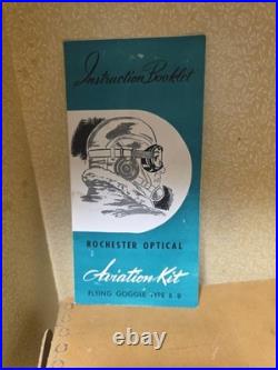 WWII US Army Air Force Flying Goggles Type B-8 With Box & Spare Lenses