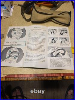 WWII US Army Air Force Flying Goggles Type B-8 With Box & Spare Lenses