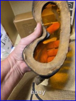 WWII US Army Air Force Flying Goggles Type B-8 With Box & Spare Lenses